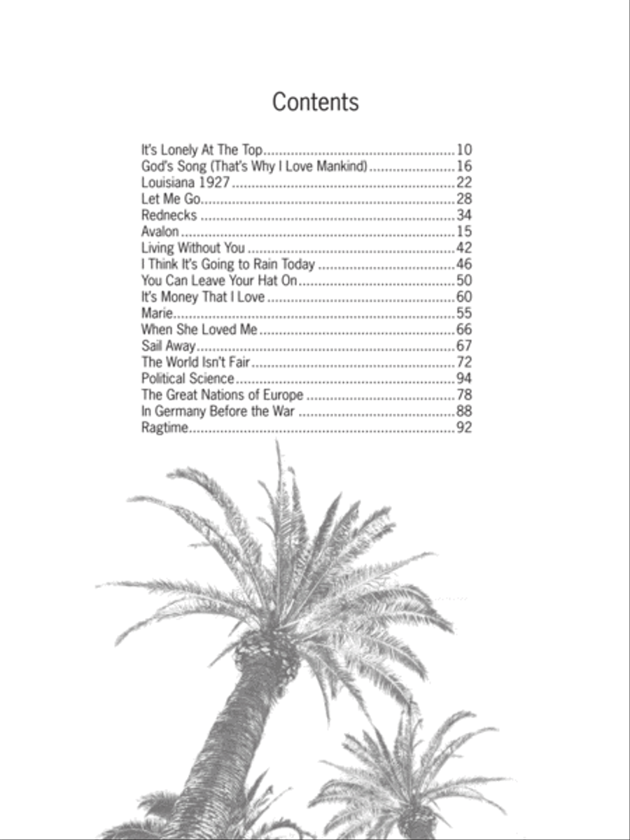 The Randy Newman Songbook, Volume 1 Piano, Vocal, Guitar scores gallery preview page 2