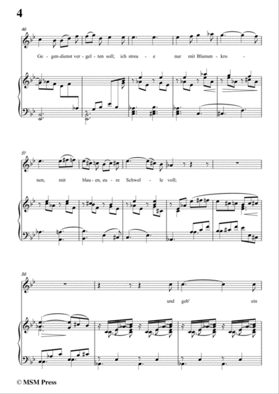 Schubert-Pilgerweise,in g minor,for Voice&Piano Voice scores gallery preview page 6