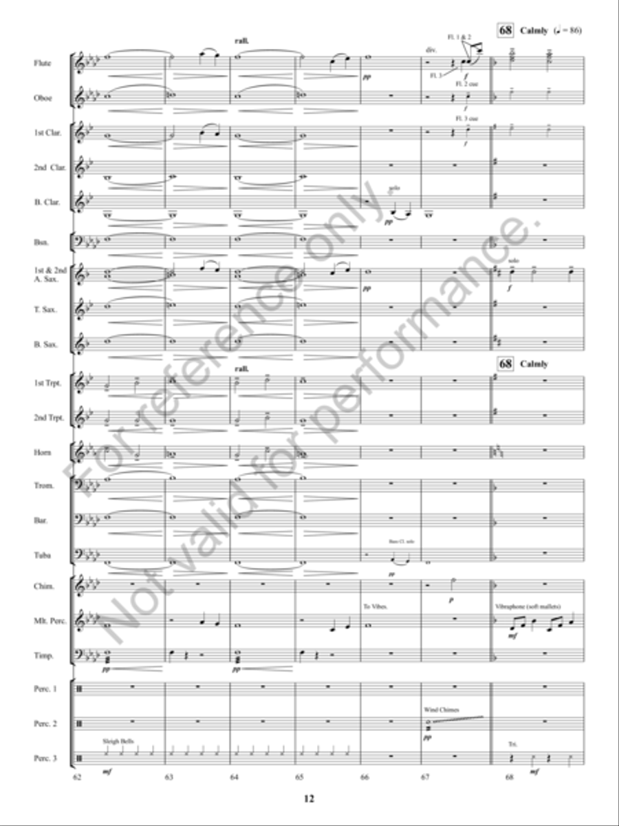Kennesaw Mountain Celebration Concert Band scores gallery preview page 11
