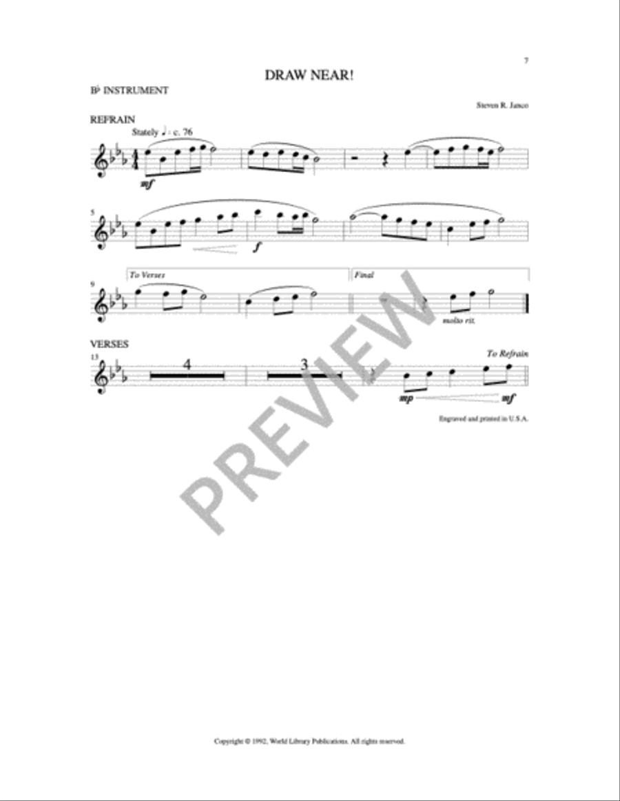 Draw Near! 4-Part scores gallery preview page 9