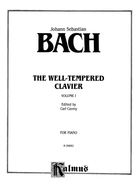 The Well-Tempered Clavier, Volume 1 by Johann Sebastian Bach Piano Solo - Sheet Music