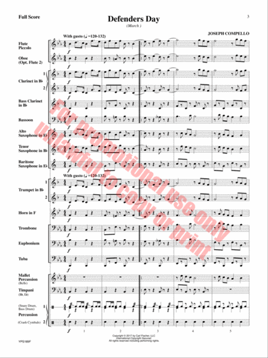 Renaissance Canzona Concert Band scores gallery preview page 4
