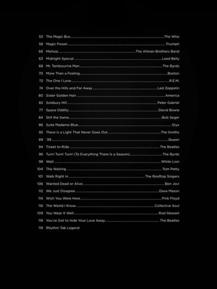 First 50 Songs You Should Play on 12-String Guitar Electric Guitar scores gallery preview page 4