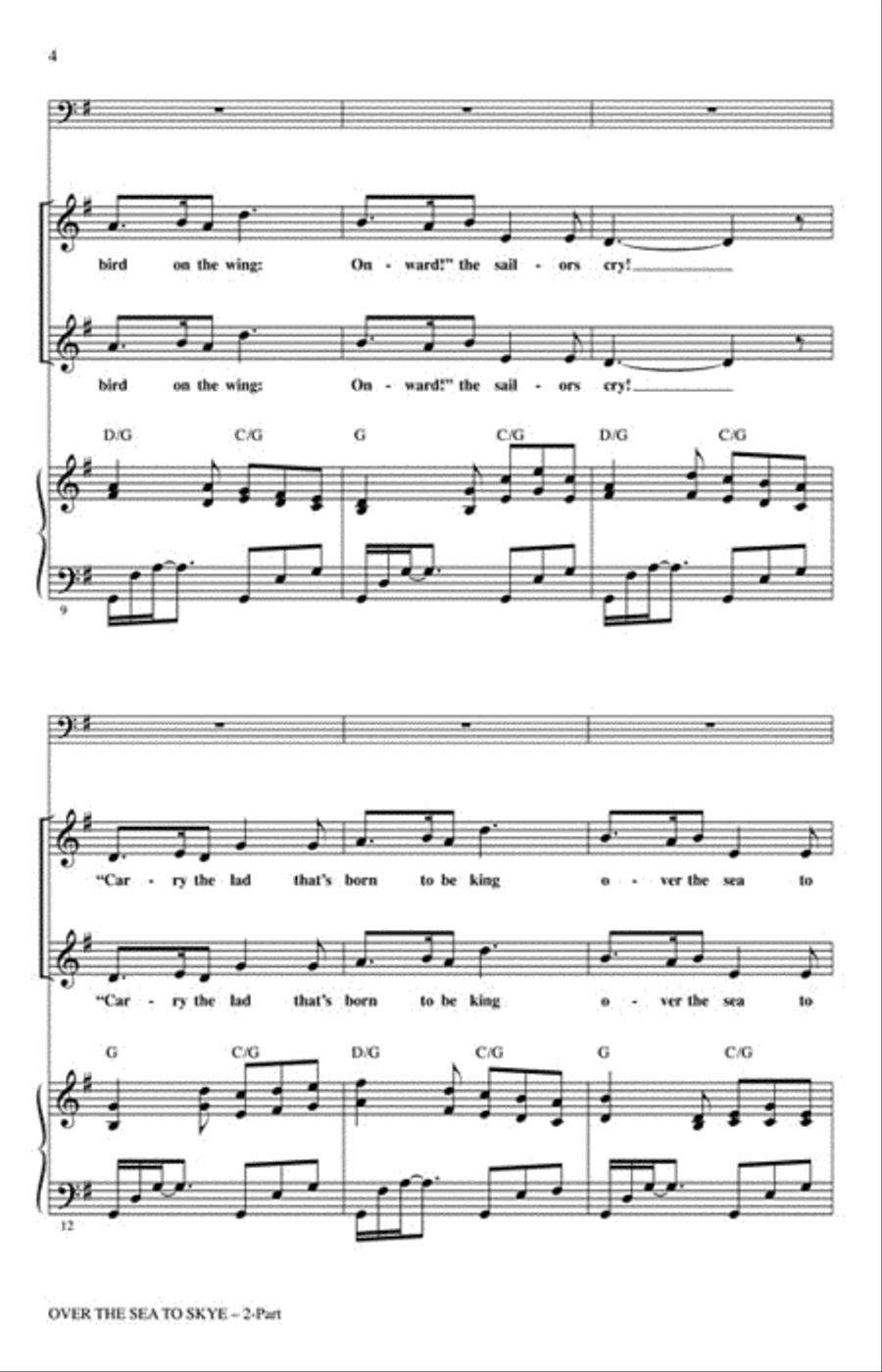Over the Sea to Skye 2-Part scores gallery preview page 3
