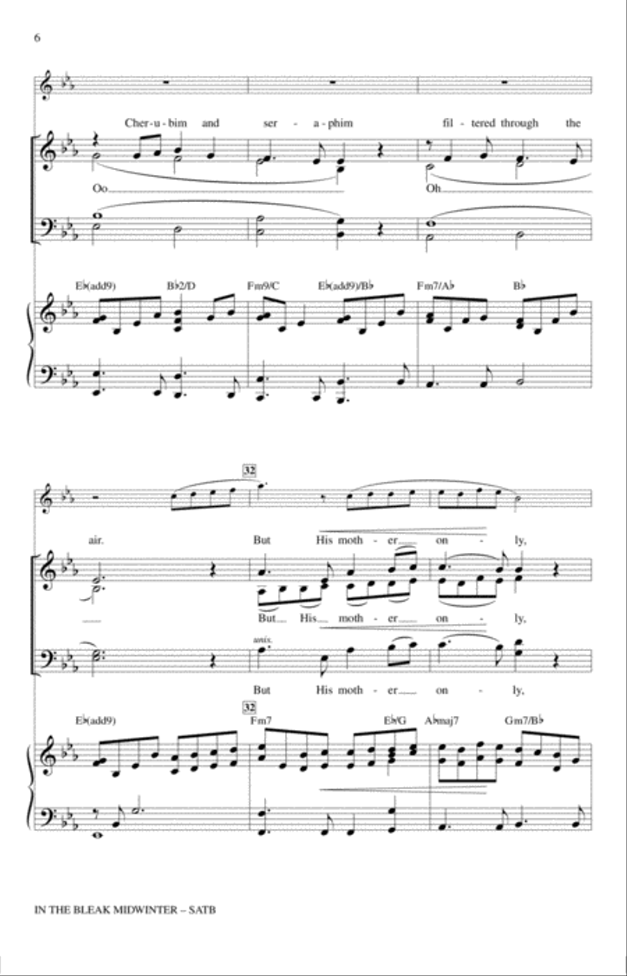 In The Bleak Midwinter 4-Part scores gallery preview page 5