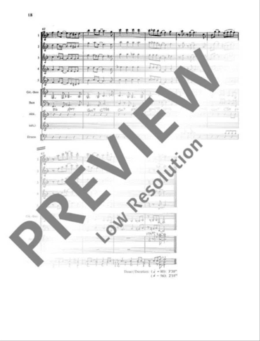 Play Swing for instrumental groups Guitar Ensemble scores gallery preview page 19