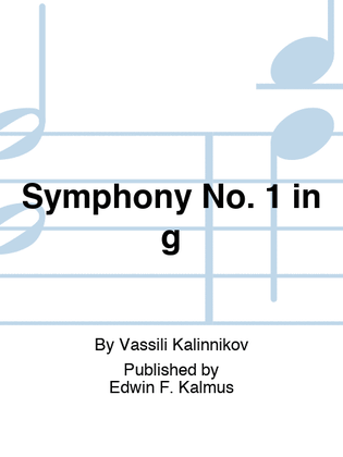 Book cover for Symphony No. 1 in g