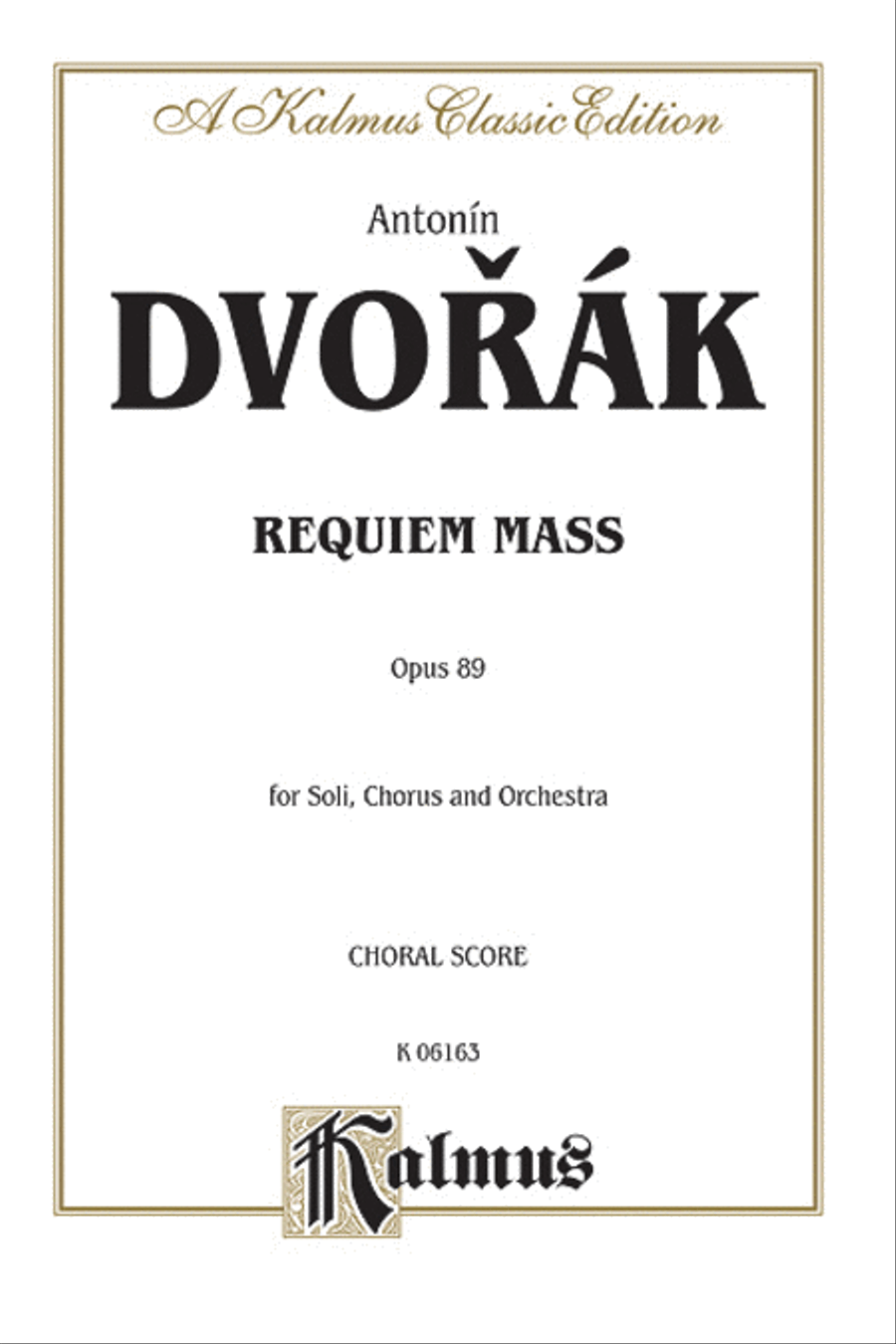 Requiem Mass, Op. 89 4-Part scores gallery preview page 1