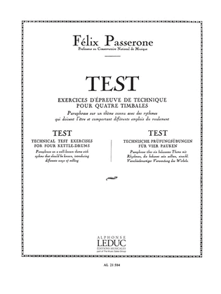 Book cover for Test (percussion Solo)