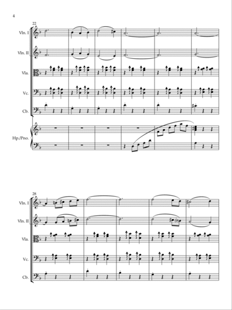 The Godfather Waltz String Quintet scores gallery preview page 4