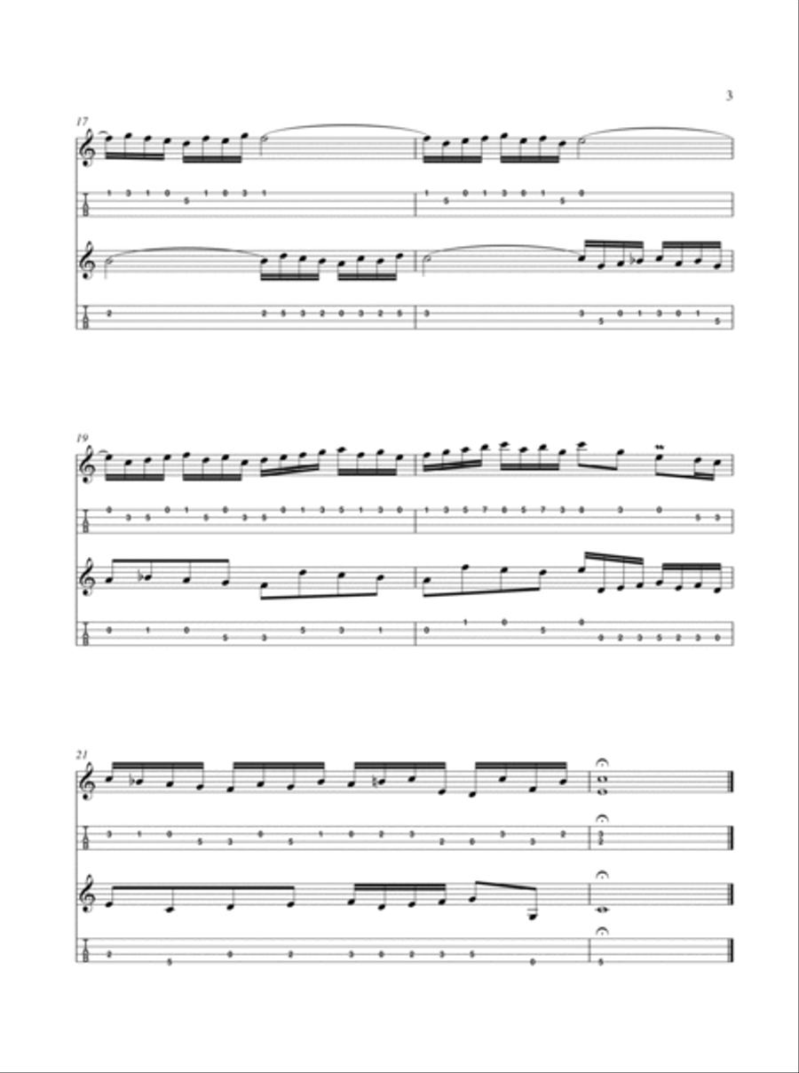 J.S. Bach: Two Part Inventions for Two Mandolins Mandolin scores gallery preview page 6