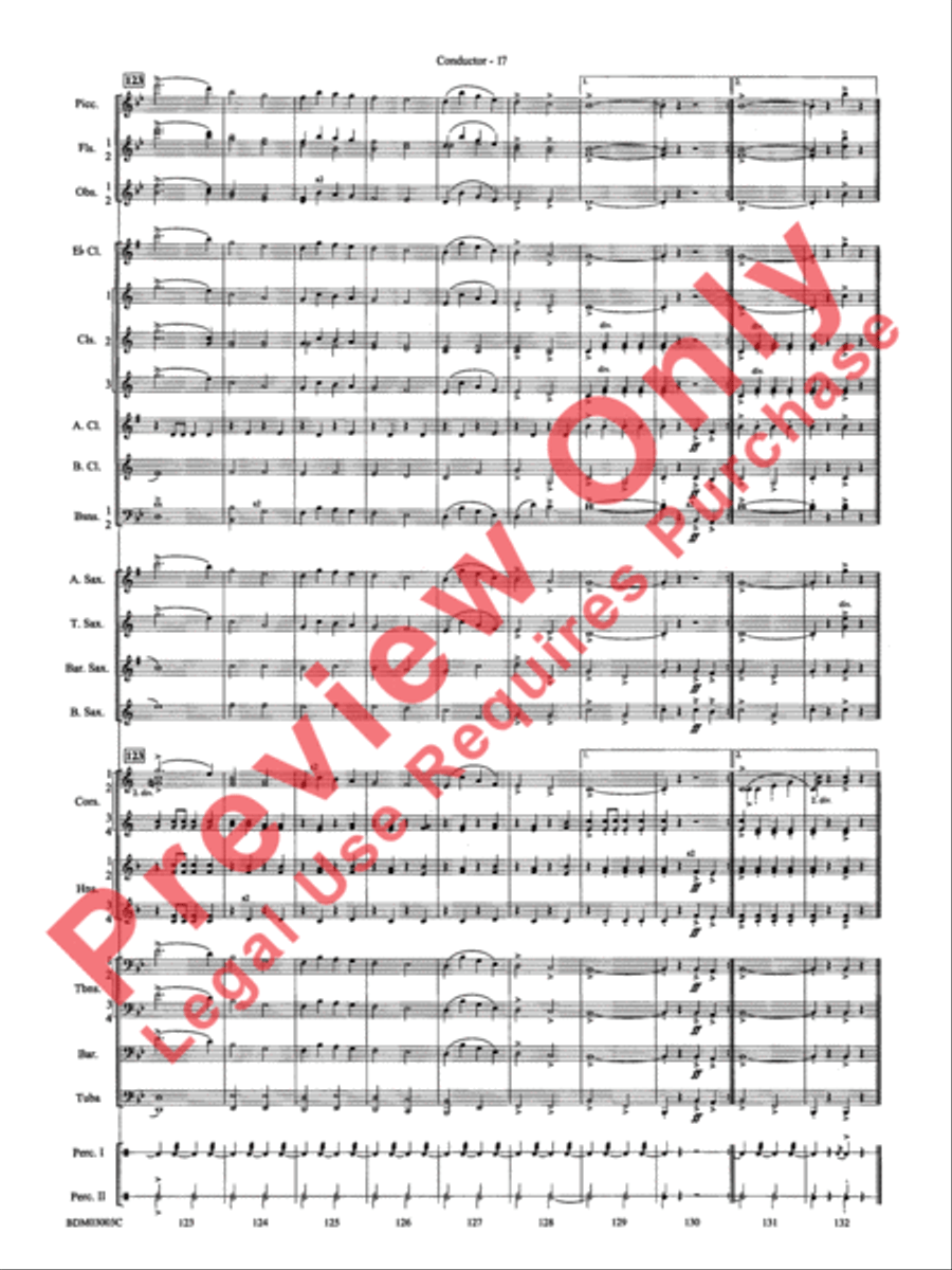 The Pride of the Wolverines Concert Band scores gallery preview page 19