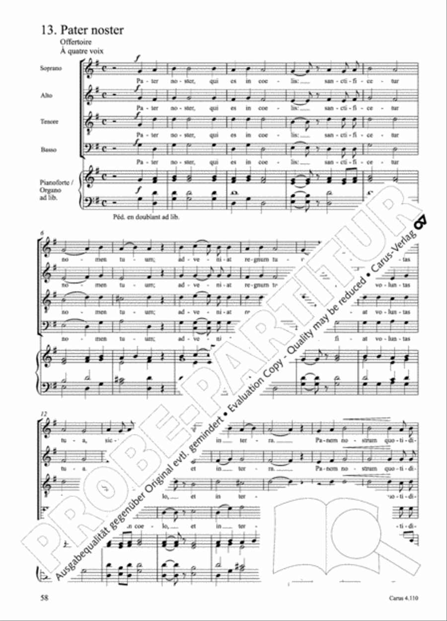 20 Latin Motets (Chants sacres latin/ 20 latein. Motetten) 4-Part scores gallery preview page 59
