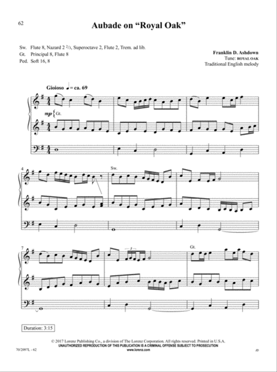 The Sacred Organ Library, Vol. 3 Organ Solo scores gallery preview page 18