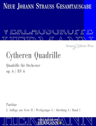 Book cover for Cytheren Quadrille Op. 6 RV 6