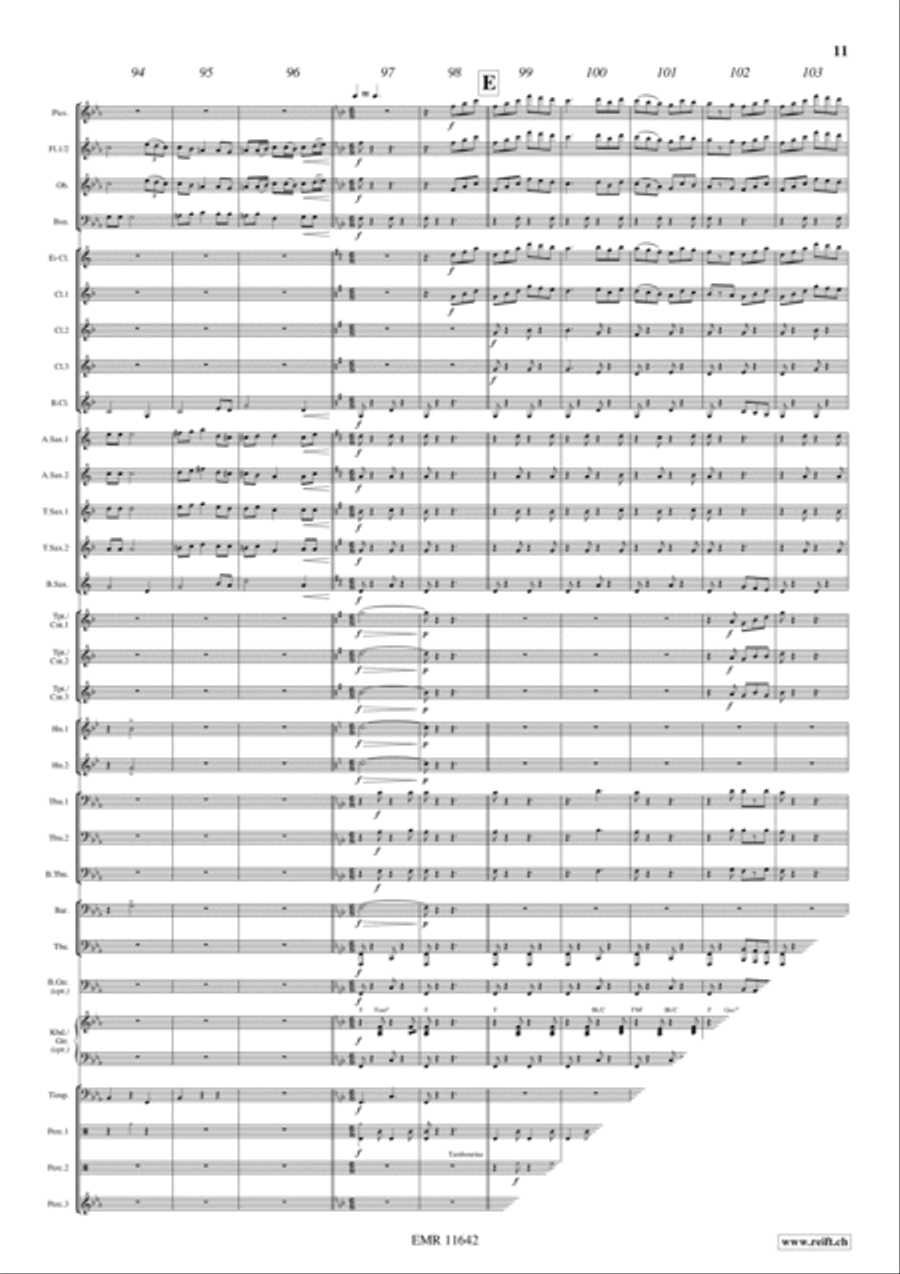 Flight To France Concert Band scores gallery preview page 12