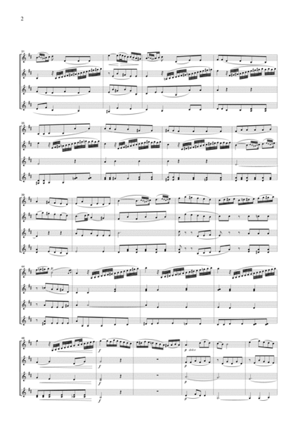 Mozart Larghetto from Clarinet Quintet K.581, for 4 Violins, VN403 image number null