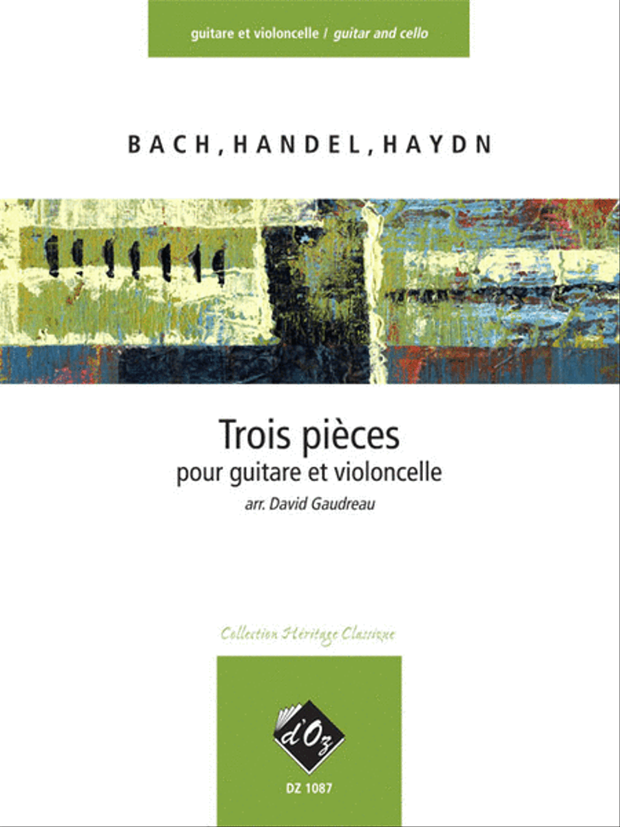 Trois pièces faciles (Bach, Handel, Haydn) Cello scores gallery preview page 1