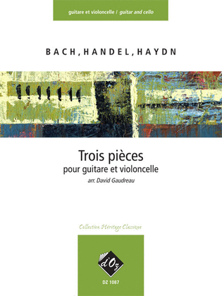 Book cover for Trois pièces faciles (Bach, Handel, Haydn)