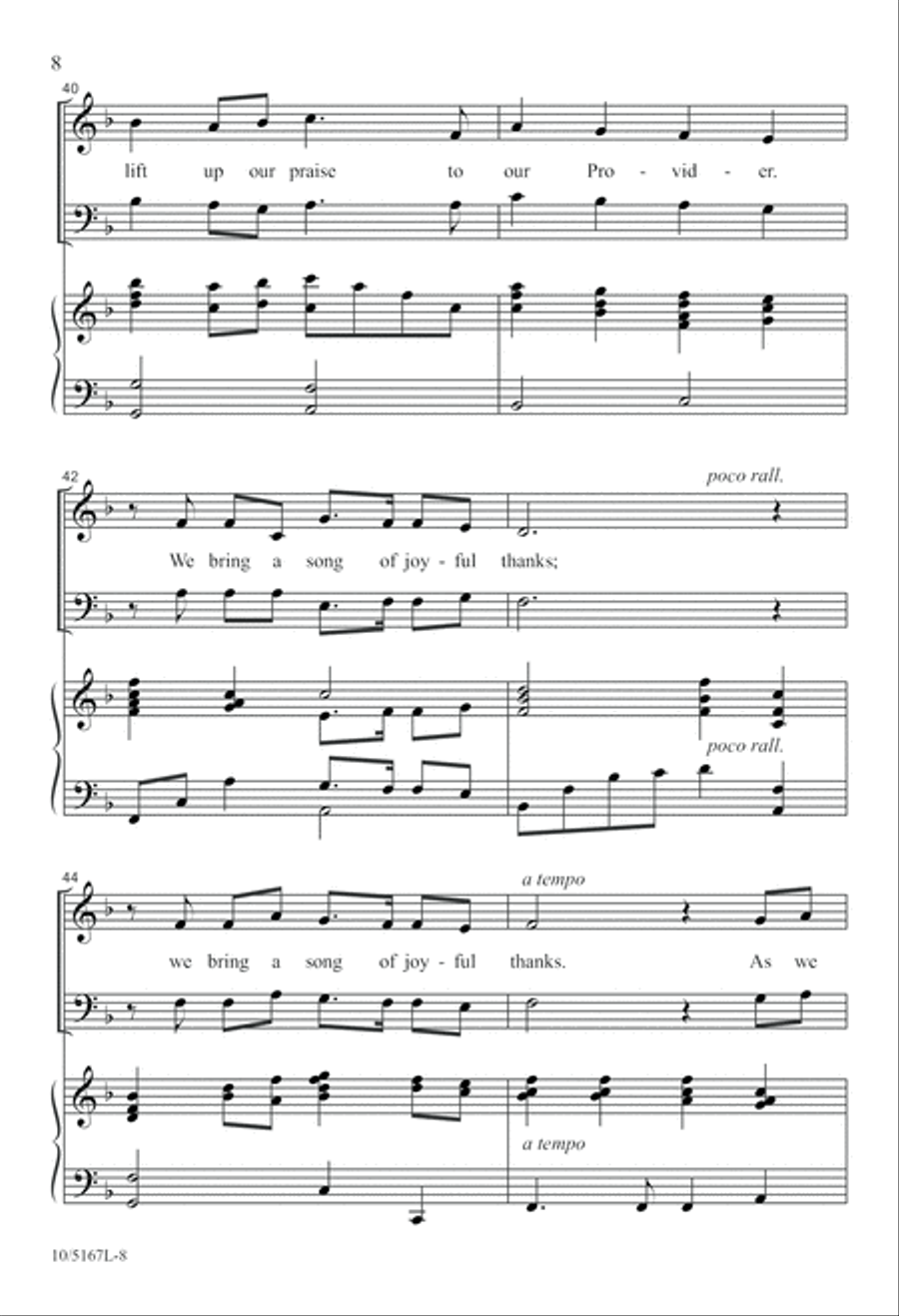 Song of Joyful Thanks 2-Part scores gallery preview page 8