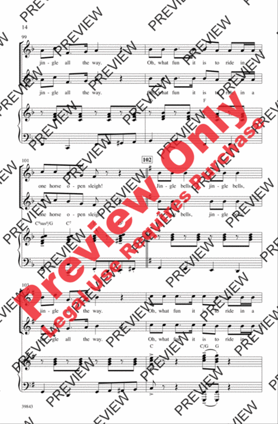 Jolly Jingle Christmas Medley 2-Part scores gallery preview page 14