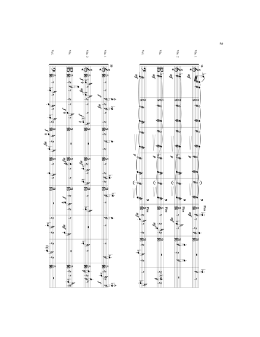 String Quartet #2-Pa Kua String Quartet scores gallery preview page 3