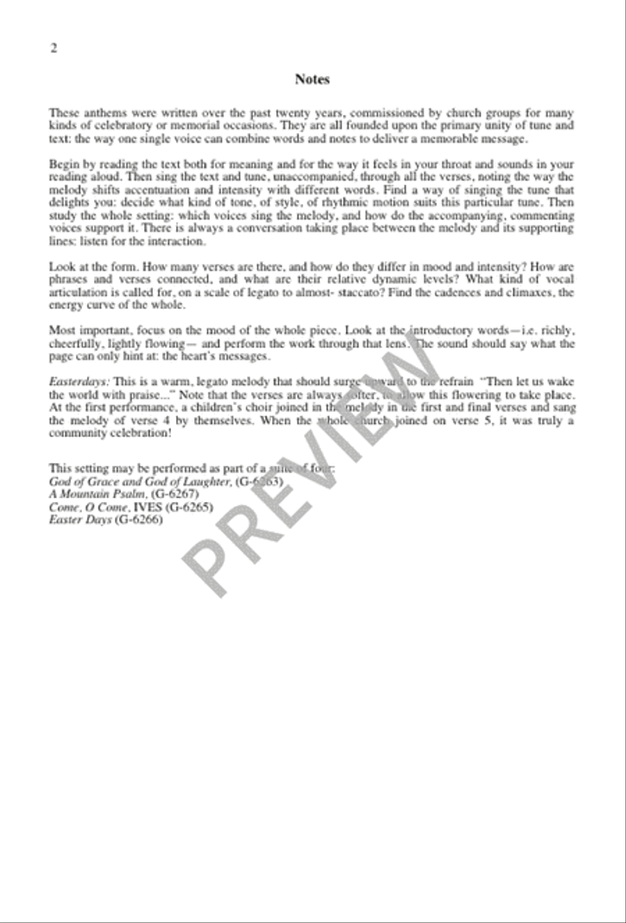 Easter Days Easter Days 4-Part scores gallery preview page 2
