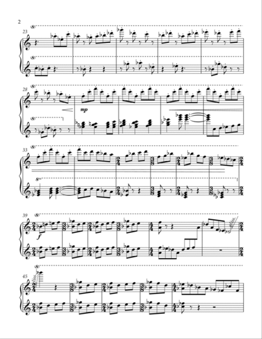 Cat 3 Cat 3 1 Piano, 4-Hands scores gallery preview page 2