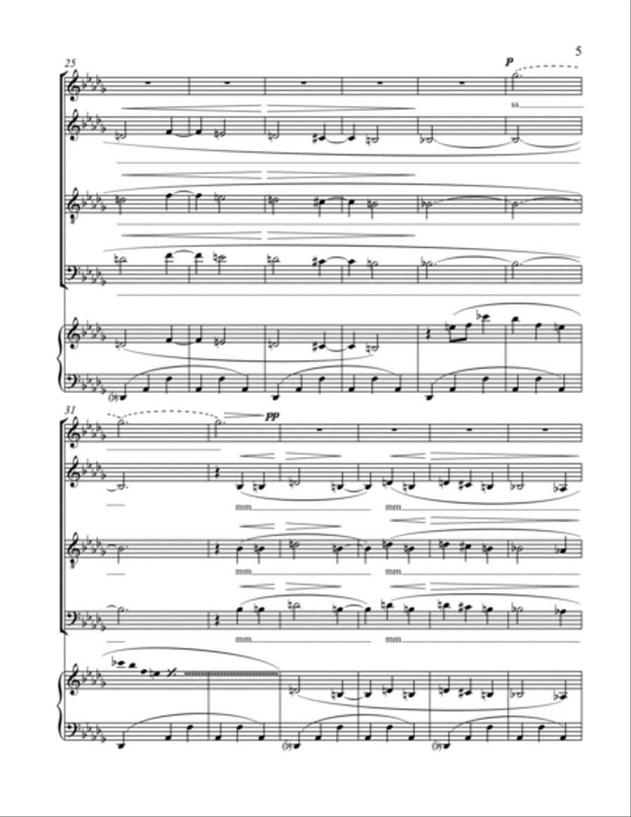 Harlem Night Song from Harlem Songs 4-Part scores gallery preview page 5