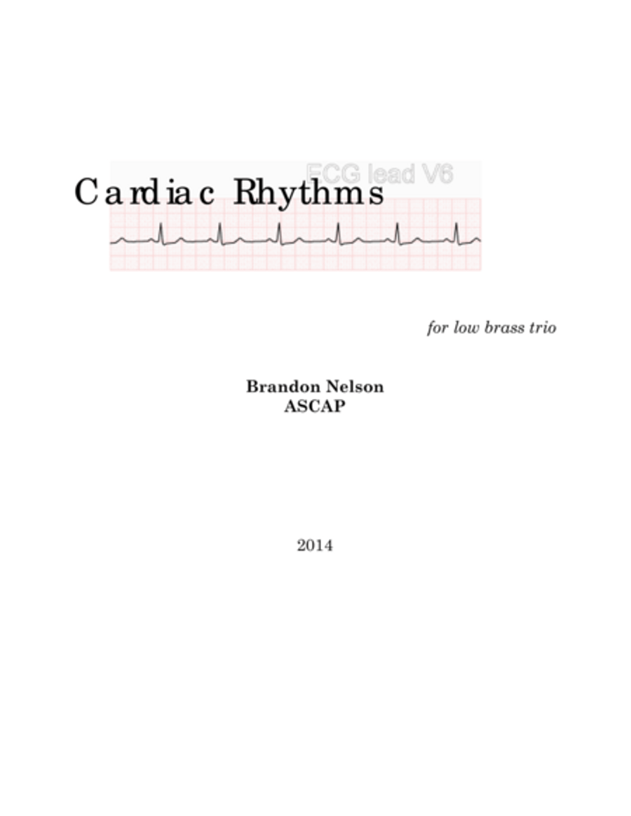 Cardiac Rhythms Brass Ensemble scores gallery preview page 1