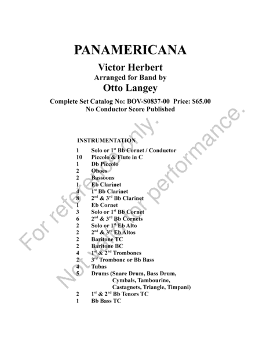Panamericana Concert Band scores gallery preview page 3