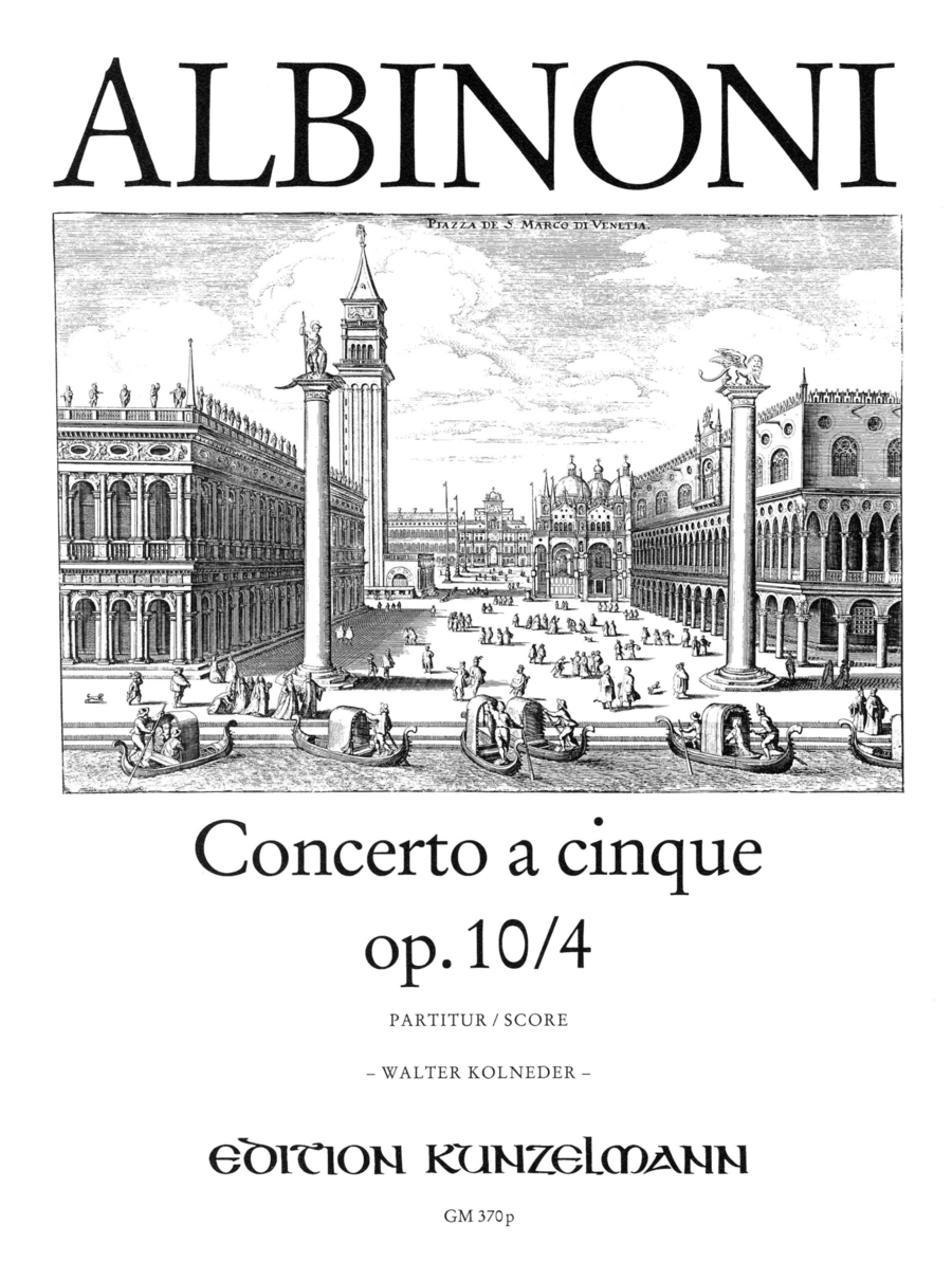 Concerto a cinque Op. 10/4 Violin scores gallery preview page 1