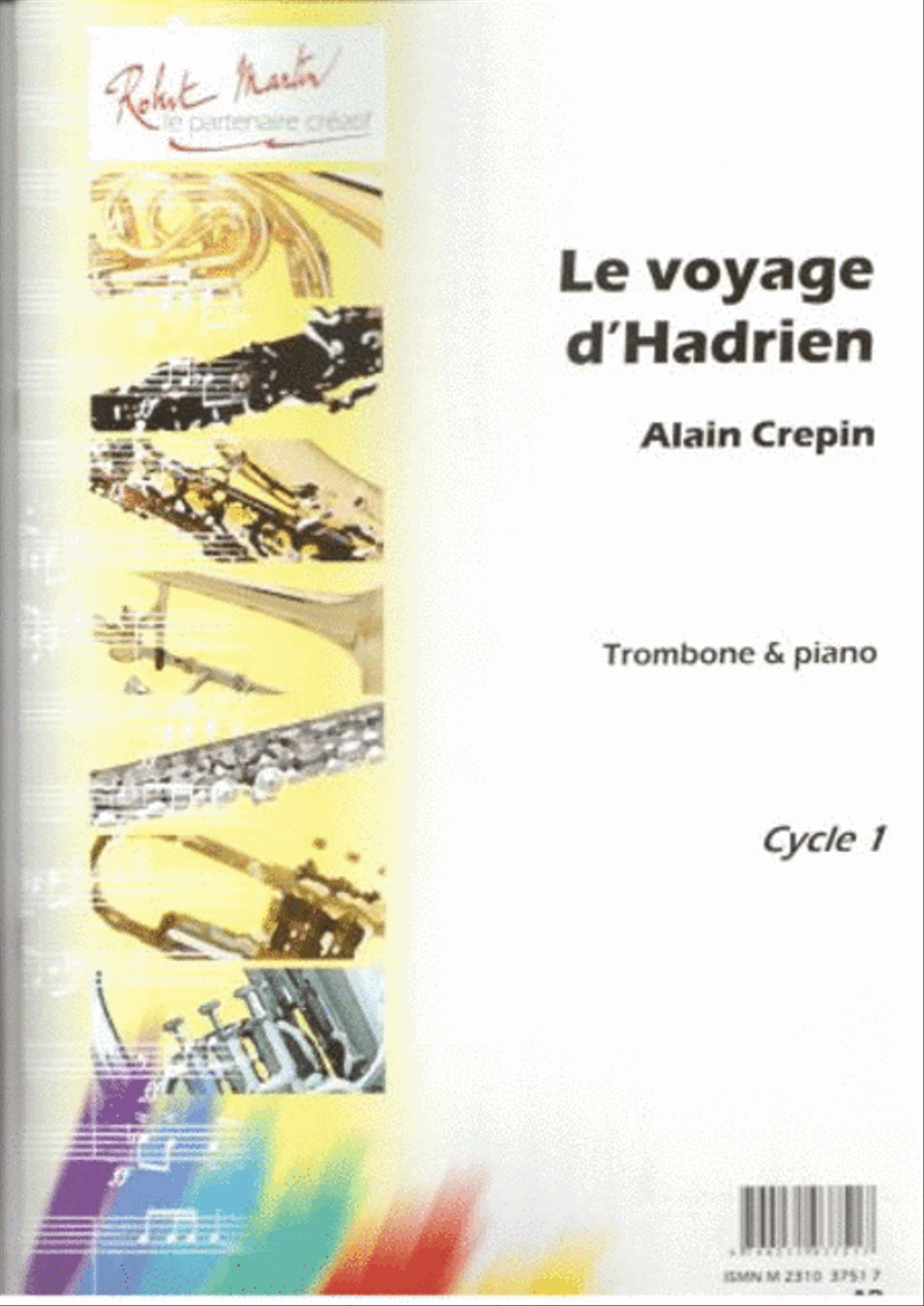 Voyage d'adrien, pour trombone Piano Accompaniment scores gallery preview page 1