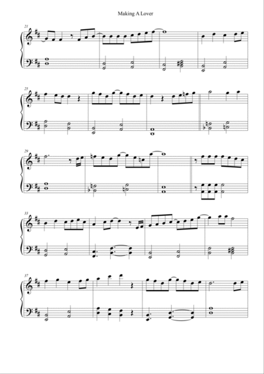Making A Lover Easy Piano scores gallery preview page 2