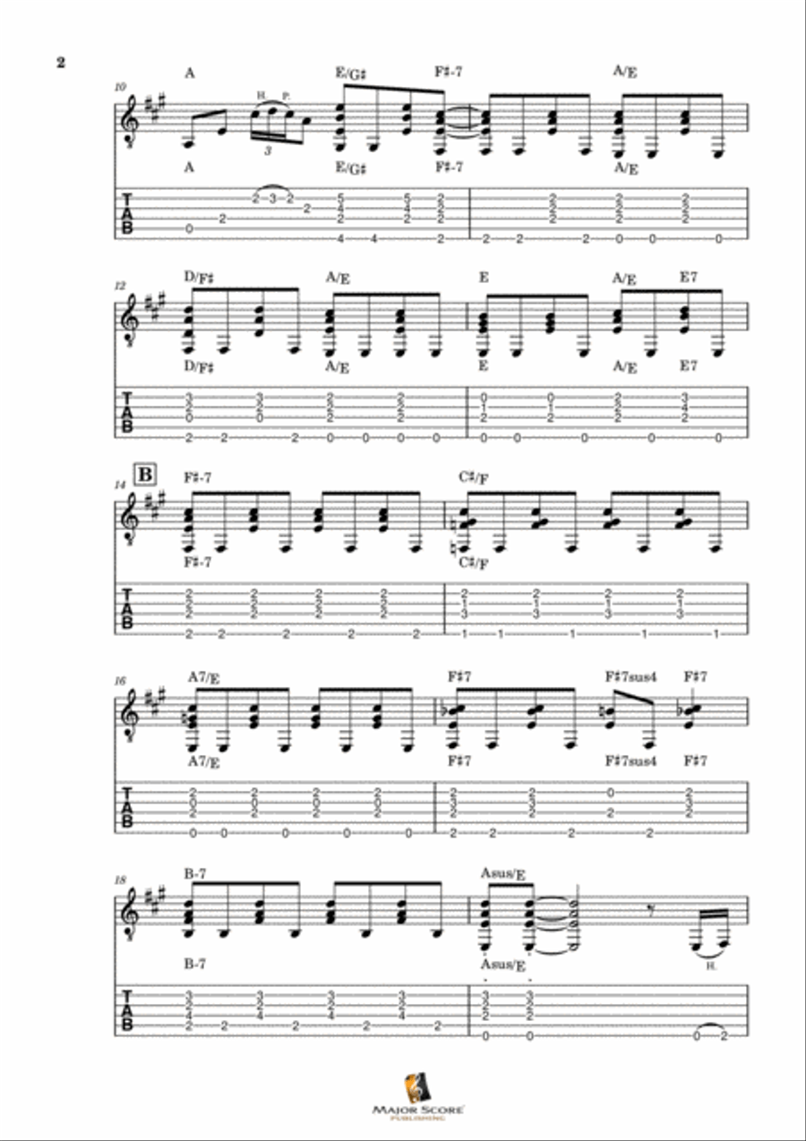 Tears In Heaven Guitar Tablature scores gallery preview page 2