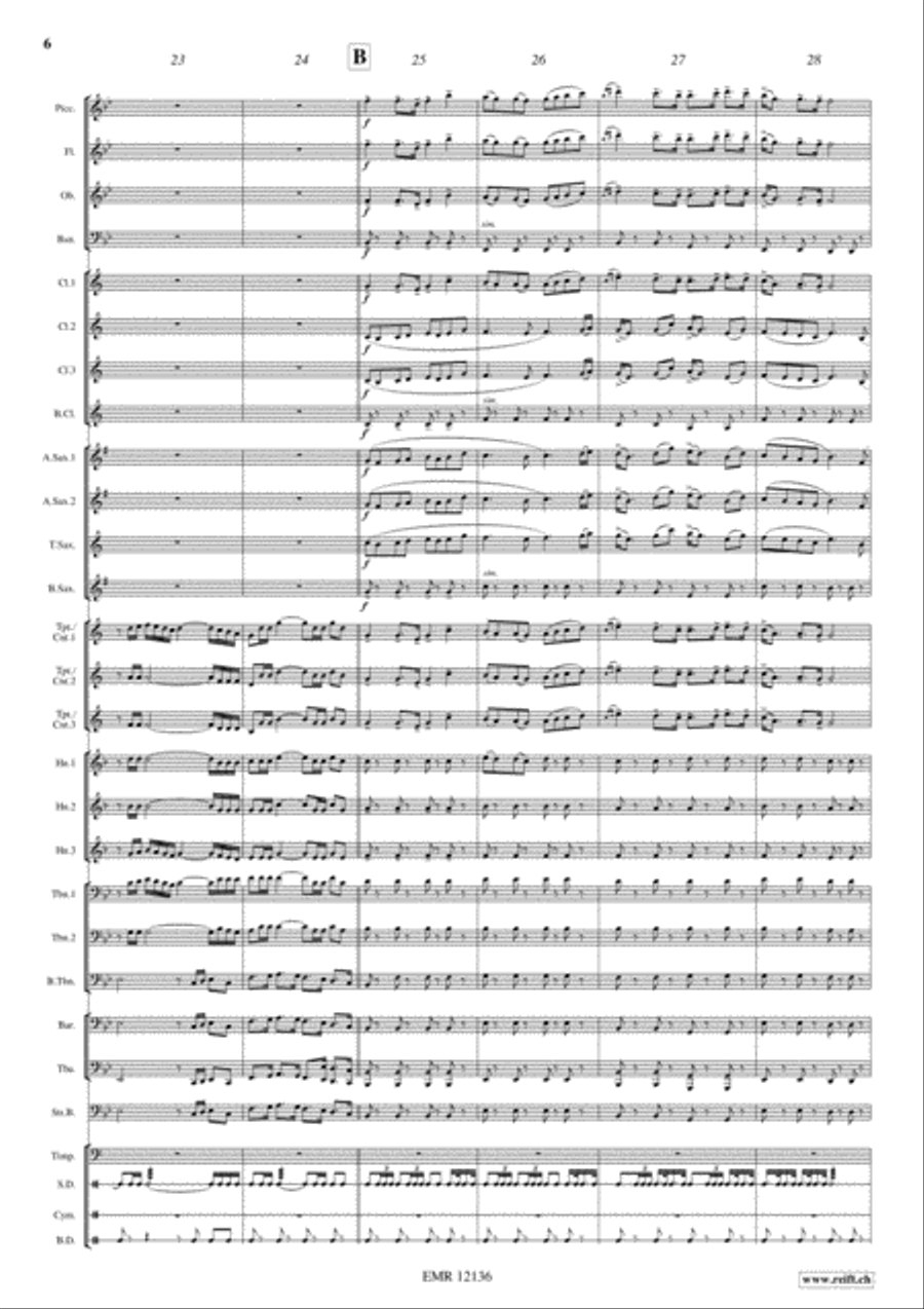 Robert The Bruce's March Concert Band scores gallery preview page 7