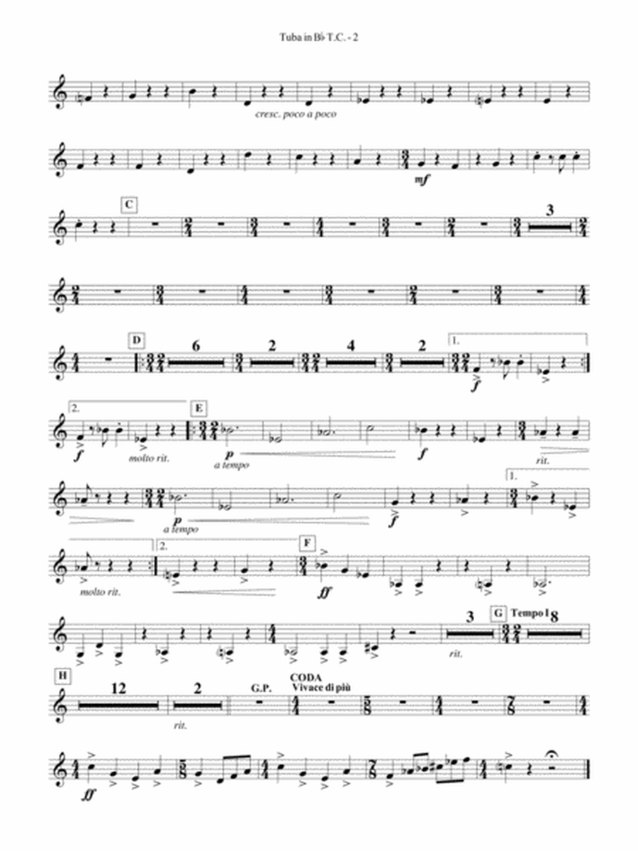 Third Suite (I. March, II. Waltz, III. Rondo): (wp) B-flat Tuba T.C.