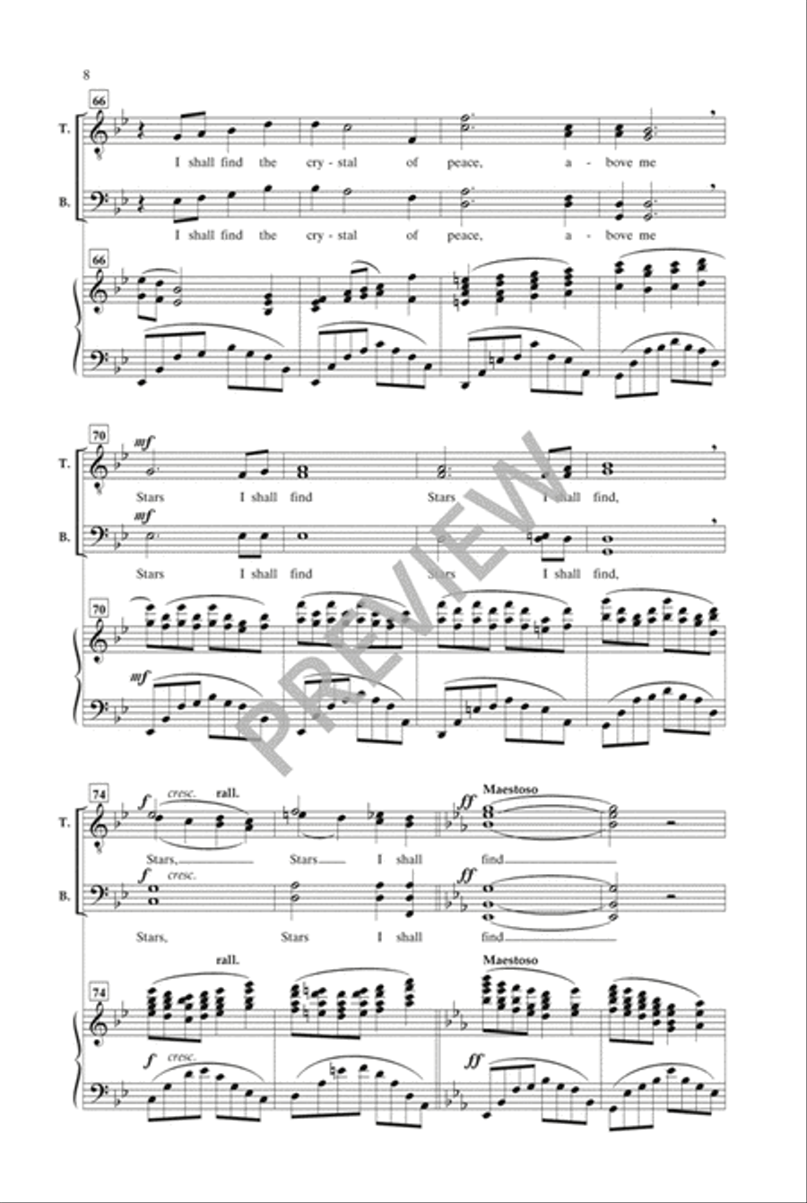 Stars I Shall Find (TTBB) TTBB scores gallery preview page 9
