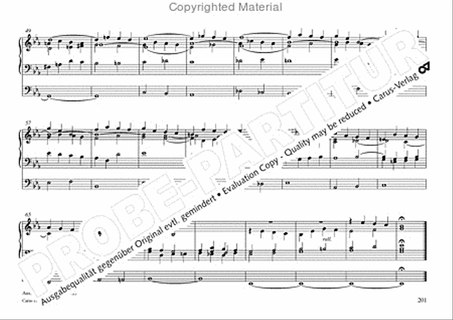 Freiburger Orgelbuch: Stammteil Organ Solo scores gallery preview page 202