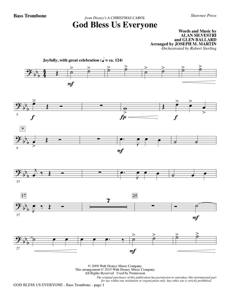 God Bless Us Everyone (from Disney's A Christmas Carol) - Bass Trombone