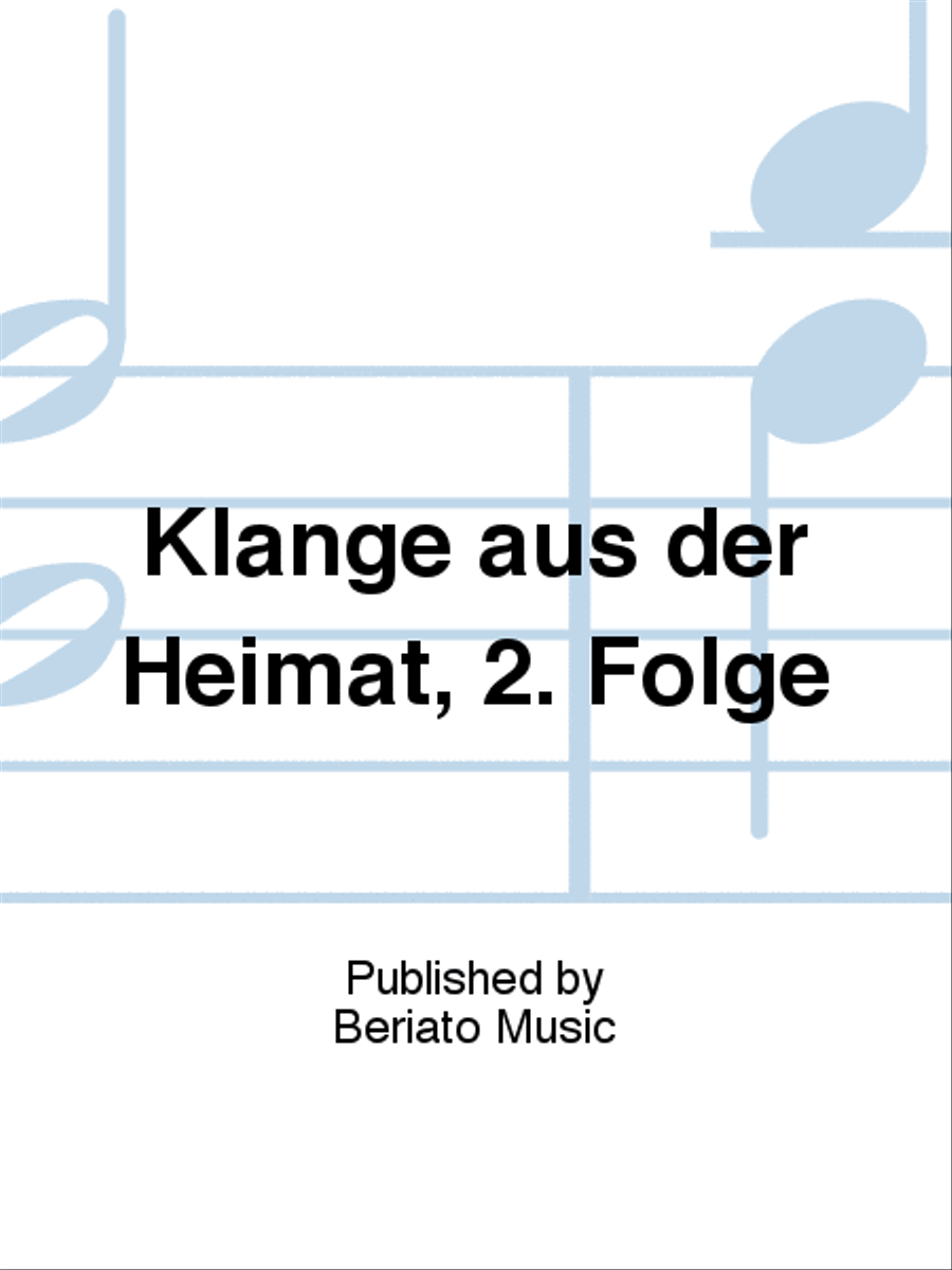 Klänge aus der Heimat, 2. Folge Voice Solo scores gallery preview page 1