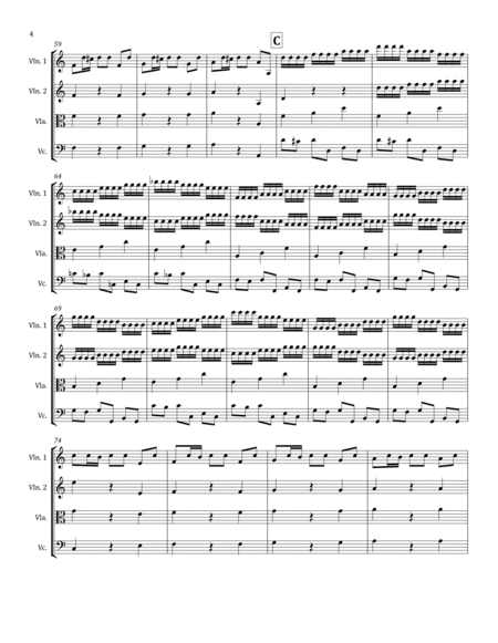 A. VIVALDI : Concerto in Do Maggiore RV110, a new arrangement for string orchestra