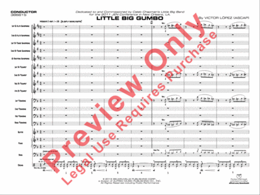 Little Big Gumbo Little Big Gumbo Jazz Ensemble scores gallery preview page 4