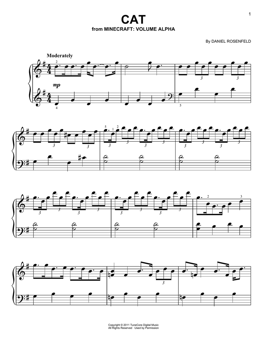 Minecraft cat piano hotsell