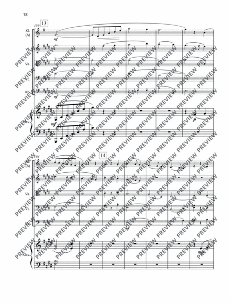 Sextett Sextett Clarinet scores gallery preview page 19
