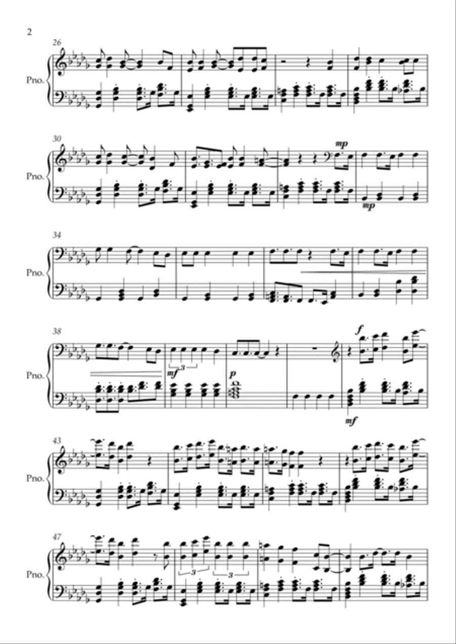 Projections Projections Piano Solo scores gallery preview page 2