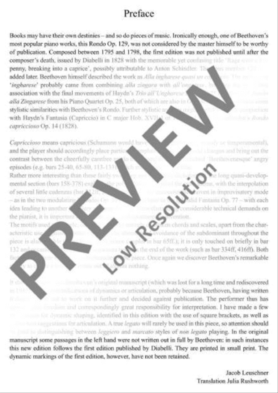 Alla ingharese quasi un Capriccio Piano Solo scores gallery preview page 4