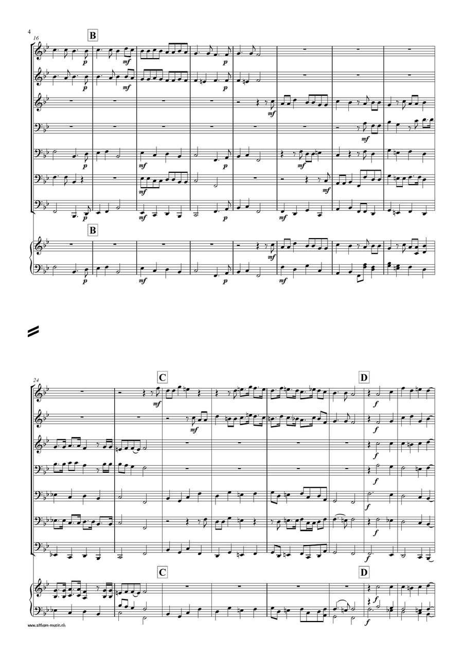 Alleluja! Absorta est mors Brass Ensemble scores gallery preview page 5