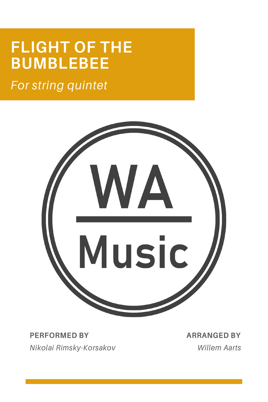 Flight Of The Bumblebee String Quintet scores gallery preview page 1