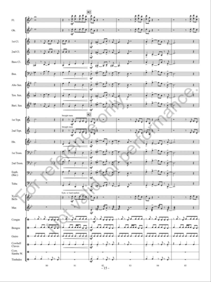 Calle Arriba! Concert Band scores gallery preview page 16